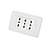 3 gang socket  with safety door   16A 250V